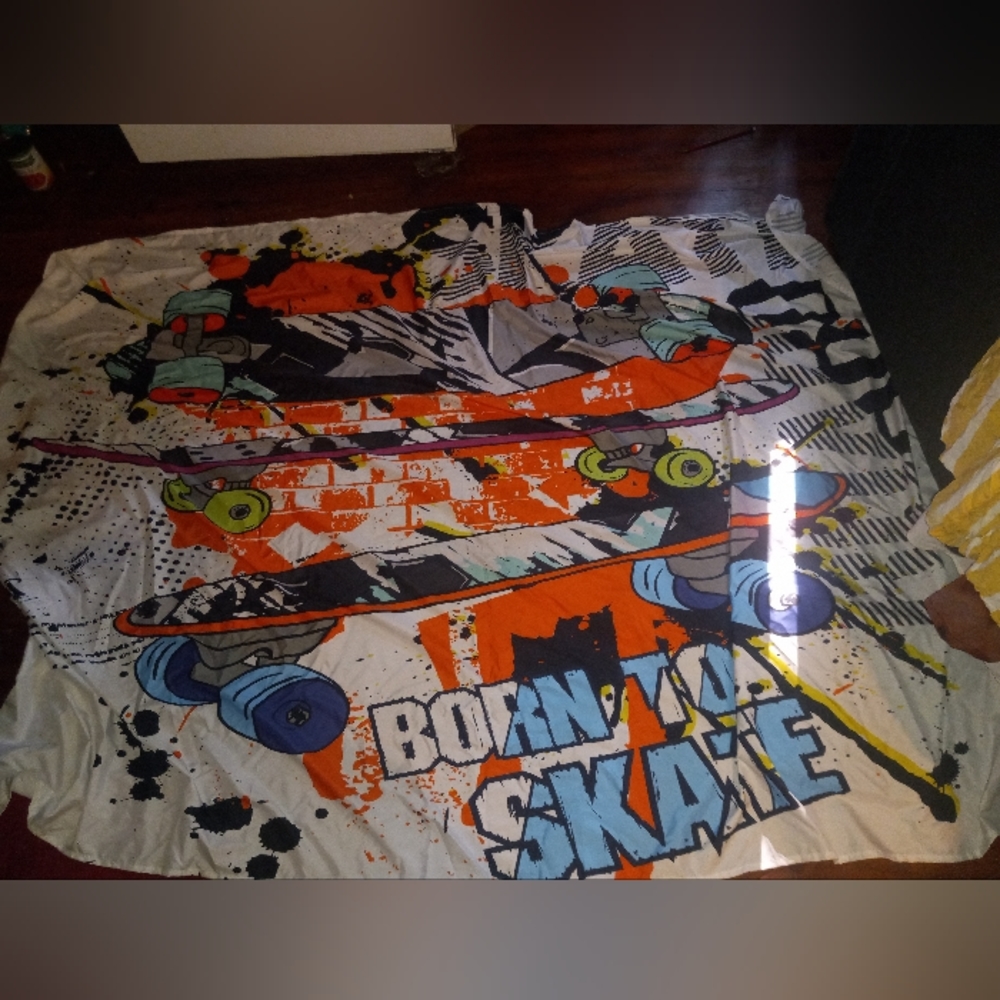 Large tapestry skateboard theme